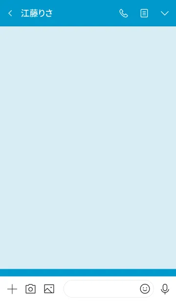 [LINE着せ替え] Simple basic マリン ブルーの画像3