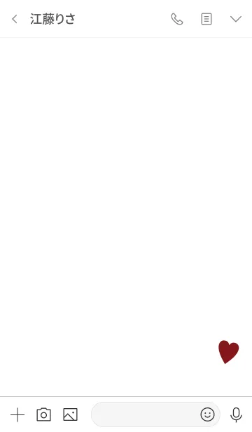 [LINE着せ替え] グレーと大人レッド。シンプルなハート。の画像3