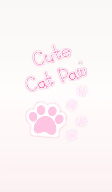 [LINE着せ替え] Cute Cat Paw！ (Beige Ver.1)の画像1
