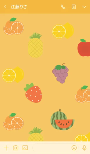 [LINE着せ替え] I Love Fruit Theme (jp)の画像3