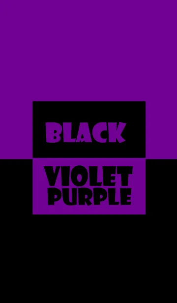 [LINE着せ替え] Black ＆ Violet purple Theme (jp)の画像1