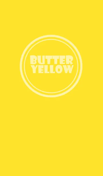 [LINE着せ替え] Simple Love Butter Yellow (jp)の画像1