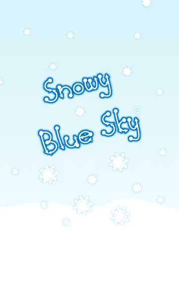 [LINE着せ替え] Snowy Blue Sky！ (Blue Ver.3)の画像1