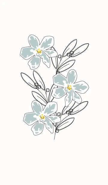 [LINE着せ替え] Lovely orchid 10 :)の画像1