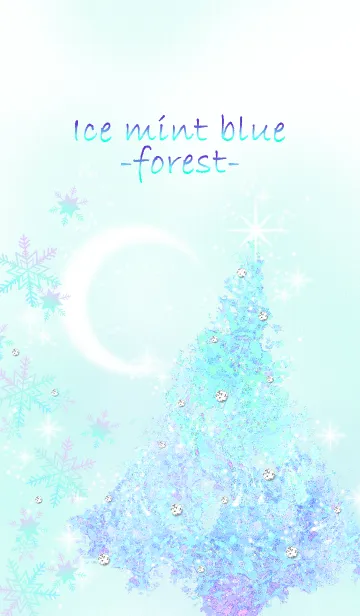 [LINE着せ替え] Ice Mint Blue -Forest-の画像1