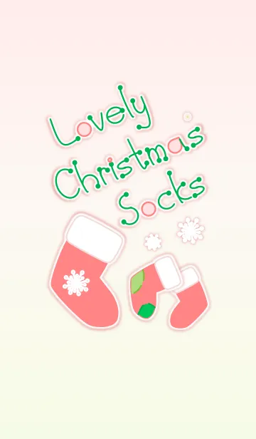 [LINE着せ替え] Lovely Christmas Socks！ (Red Ver.4)の画像1