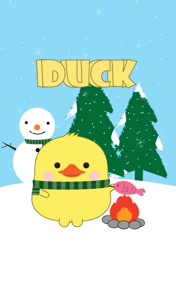 [LINE着せ替え] Winter Duck Theme (jp)の画像1