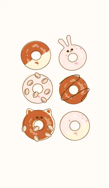 [LINE着せ替え] Yummy donuts 13の画像1