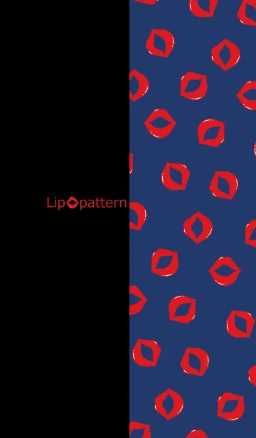 [LINE着せ替え] Lip pattern -Red-の画像1