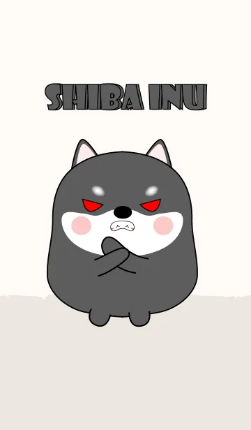 [LINE着せ替え] Emotions Fat Black Shiba Inu 2 (jp)の画像1