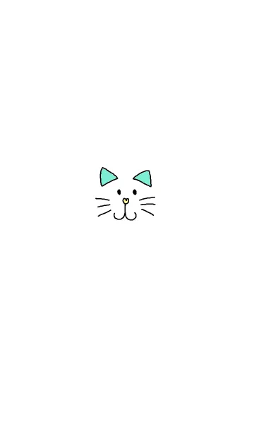 [LINE着せ替え] Happy cat face themeの画像1