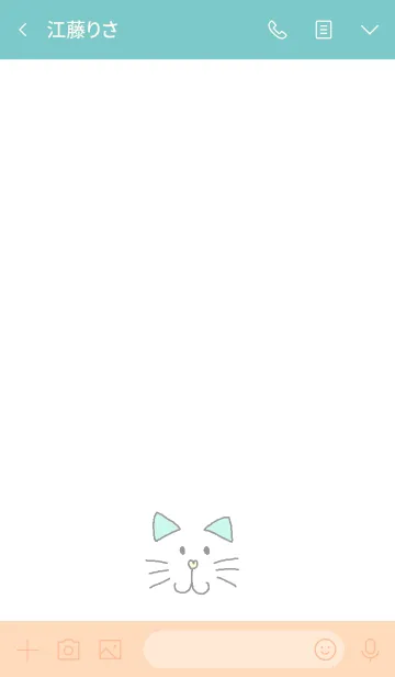 [LINE着せ替え] Happy cat face themeの画像3