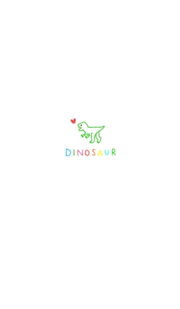 [LINE着せ替え] ゆる恐竜とクレヨンの画像1