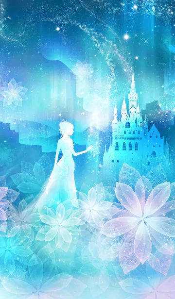 [LINE着せ替え] 雪の女王 と 雪の花の画像1