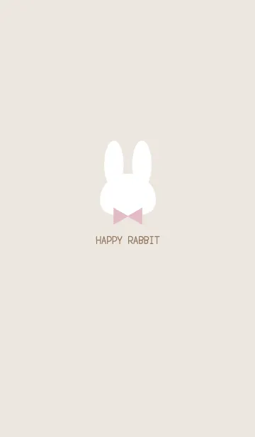 [LINE着せ替え] SIMPLE BEIGE RABBITの画像1