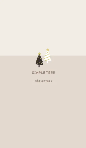 [LINE着せ替え] SIMPLE TREE -クリスマス-の画像1