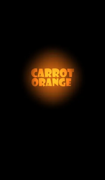 [LINE着せ替え] Carrot Orange in black Ver.2 (jp)の画像1