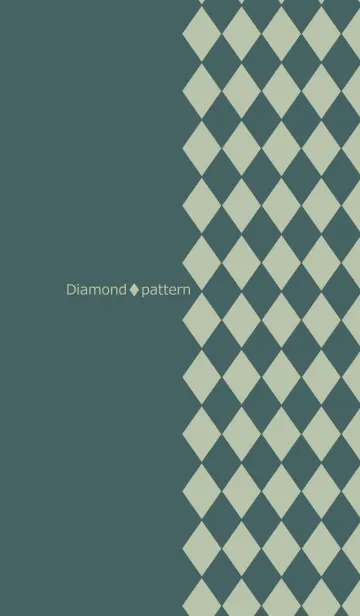 [LINE着せ替え] Chic diamond pattern -Green-の画像1