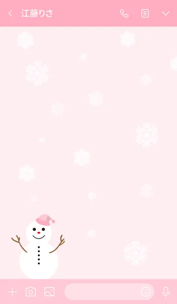 [LINE着せ替え] snowman 01.の画像3