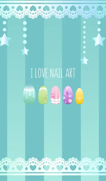 [LINE着せ替え] I LOVE NAIL ART 大好きネイルの画像1