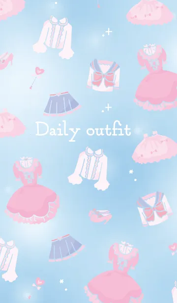 [LINE着せ替え] Daily outfit +*の画像1