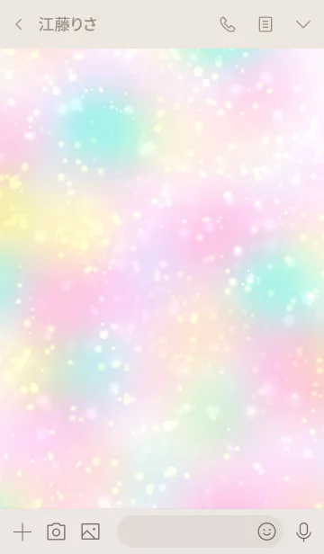 [LINE着せ替え] キラキラきれいなネオンスノーの画像3