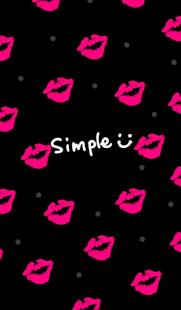 [LINE着せ替え] スマイル-キス25-の画像1