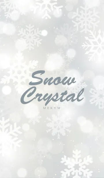 [LINE着せ替え] Snow Crystal 2 -MEKYM-の画像1