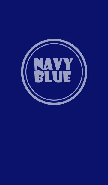 [LINE着せ替え] Simple Love Navy Blue (jp)の画像1