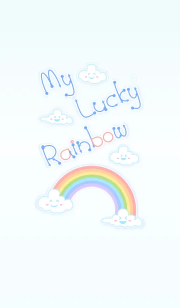 [LINE着せ替え] My Lucky Rainbow！ (Blue V.3)の画像1