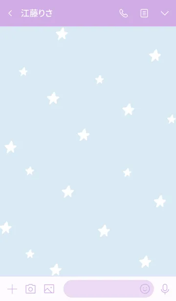 [LINE着せ替え] ◯ 星 × ブルーパープルの画像3