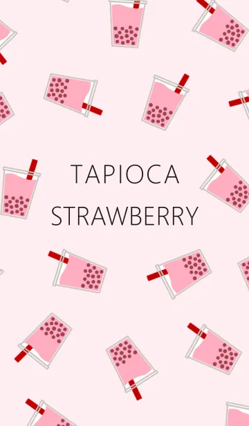 [LINE着せ替え] TAPIOCA -STRAWBERRY-の画像1