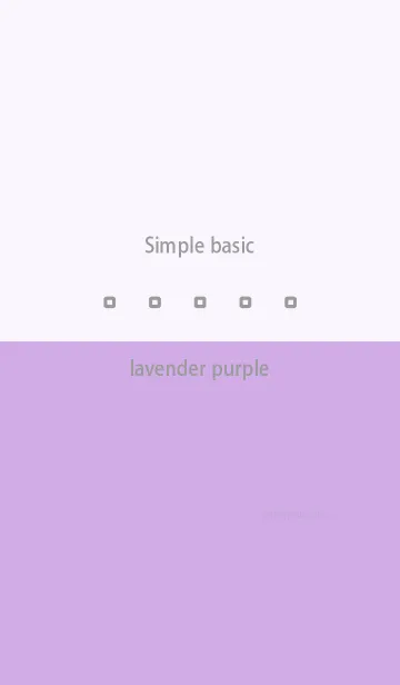 [LINE着せ替え] Simple basic ラベンダー パープルの画像1