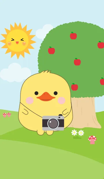 [LINE着せ替え] Fat Duck in Forest Theme (jp)の画像1