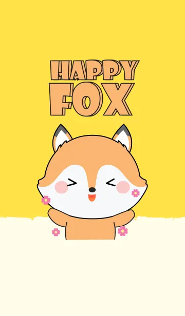 Love Happy Fox theme (jp)の着せ替えメイン画像