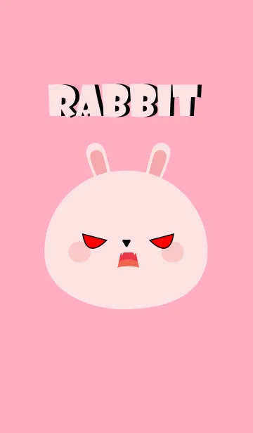 [LINE着せ替え] Love Simple Pink Rabbit Theme (jp)の画像1