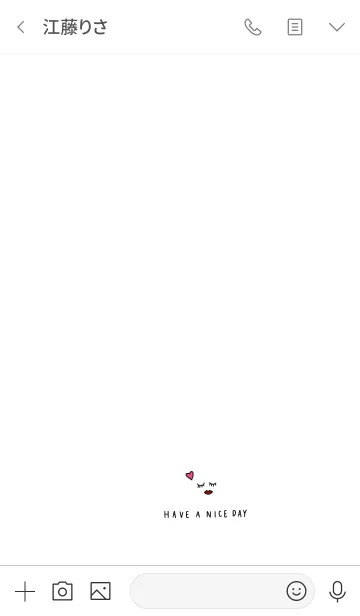 [LINE着せ替え] 良い日を！シンプル可愛い。の画像3