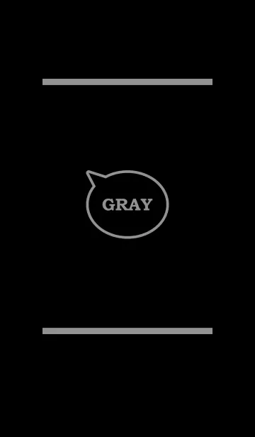 [LINE着せ替え] シンプル ブラック＆グレー No.1-3の画像1