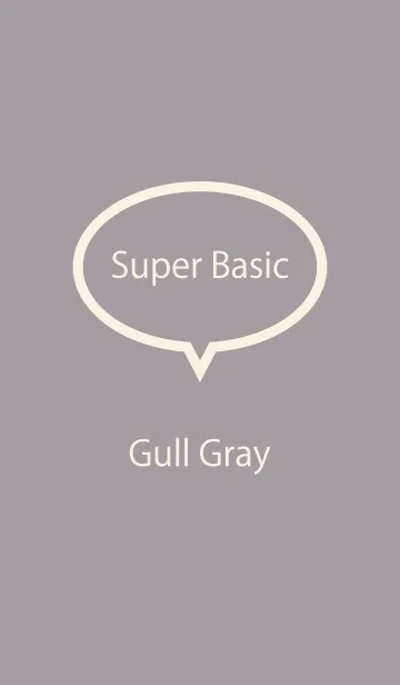 [LINE着せ替え] Super Basic Gull Grayの画像1