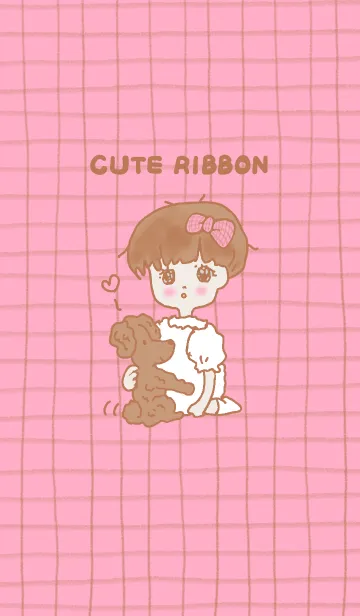 [LINE着せ替え] Cute ribbon<1>-1の画像1