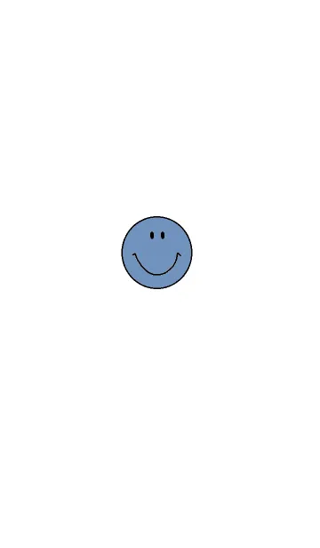 [LINE着せ替え] Happy smile face theme(navy)の画像1