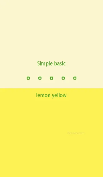 [LINE着せ替え] Simple basic レモン イエローの画像1