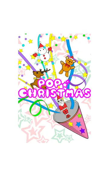 [LINE着せ替え] ポップクリスマスの画像1