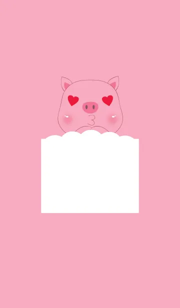 [LINE着せ替え] Simple cute pig theme v.7 (JP)の画像1