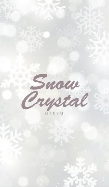 [LINE着せ替え] Snow Crystal 3 -MEKYM-の画像1