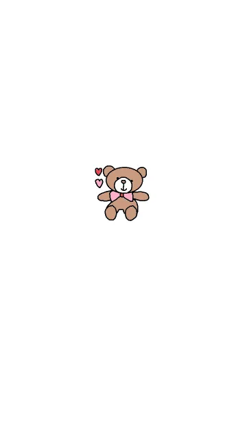 [LINE着せ替え] Happy brown bear themeの画像1