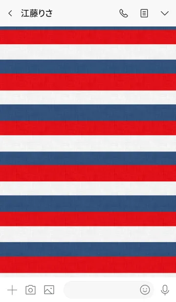 [LINE着せ替え] Happy three color heart themeの画像3