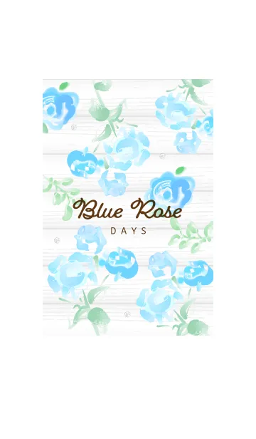 [LINE着せ替え] Blue rose days woodtasteの画像1