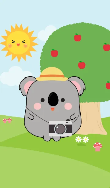 [LINE着せ替え] Fat Koala in Forest Theme (jp)の画像1