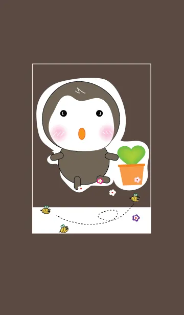 [LINE着せ替え] Simple cute penguin theme v.4 (JP)の画像1